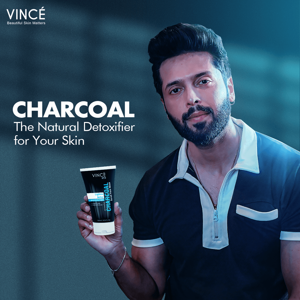 Charcoal Scrub Face Wash Men in Jeddha, KSA