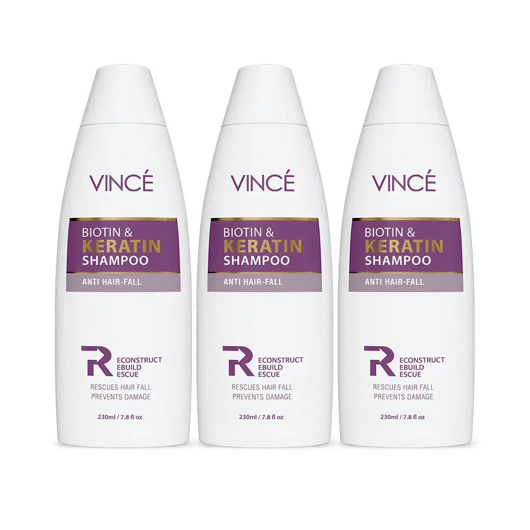Biotin & Keratin Shampoo Pack of 3